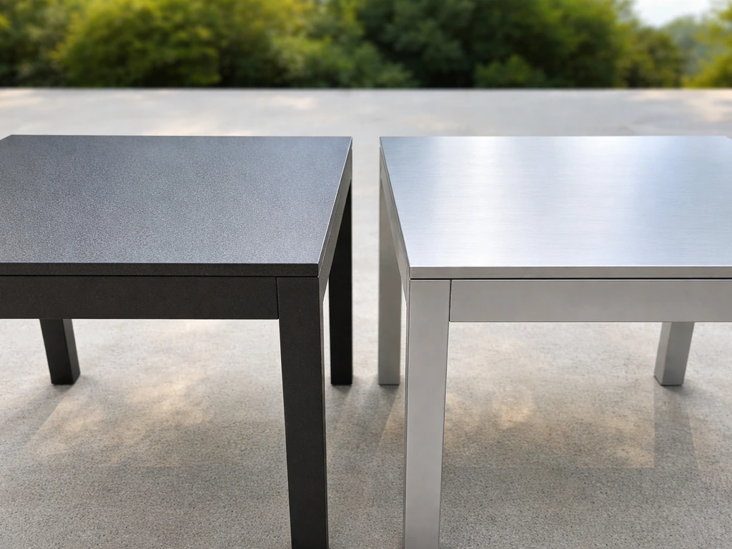 powder coated steel vs aluminum patio furniture