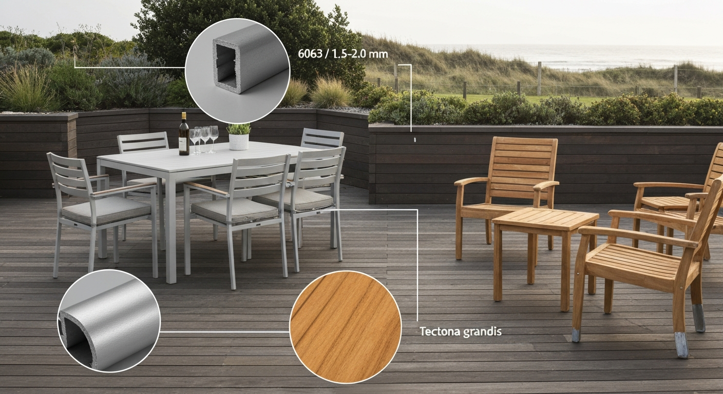 Metal vs Wood Patio Furniture: Buying, Care & Climate Tips