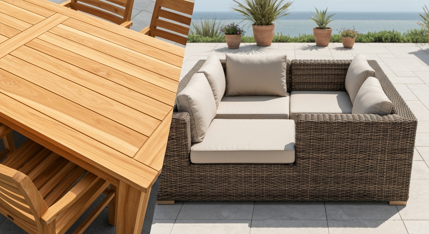 Wood vs Wicker Patio Furniture: Choose by Climate & Care